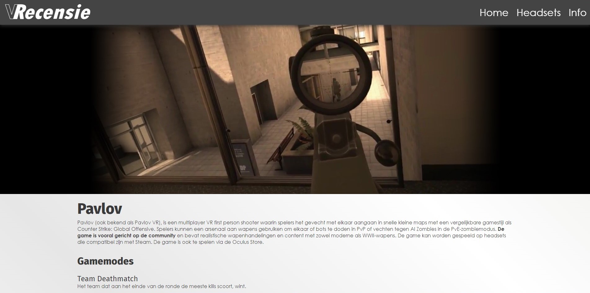 VRecensie Game Reviews