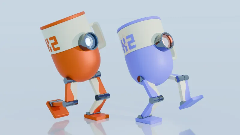 Muggie and C-Bot